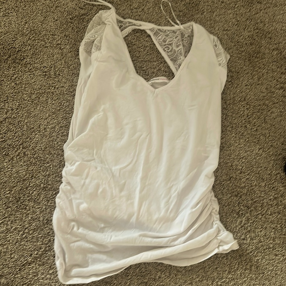 Ambiance maternity white t shirt, size xs